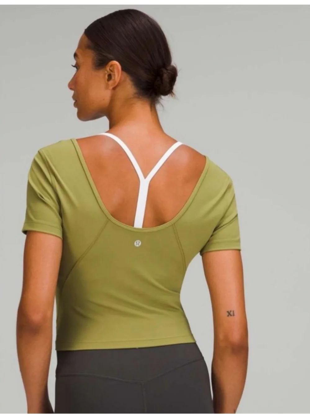 Lululemon Align Short Sleeve T-Shirt In Limited Edition Bronze Green Women’s 4